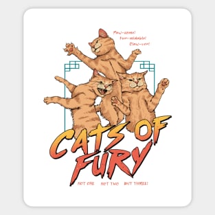 Cats of Fury! Sticker